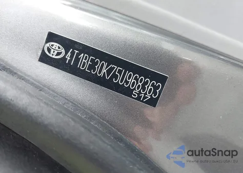 2005 Toyota Camry Le from USA, damaged, VIN 4T1BE30K75U968363